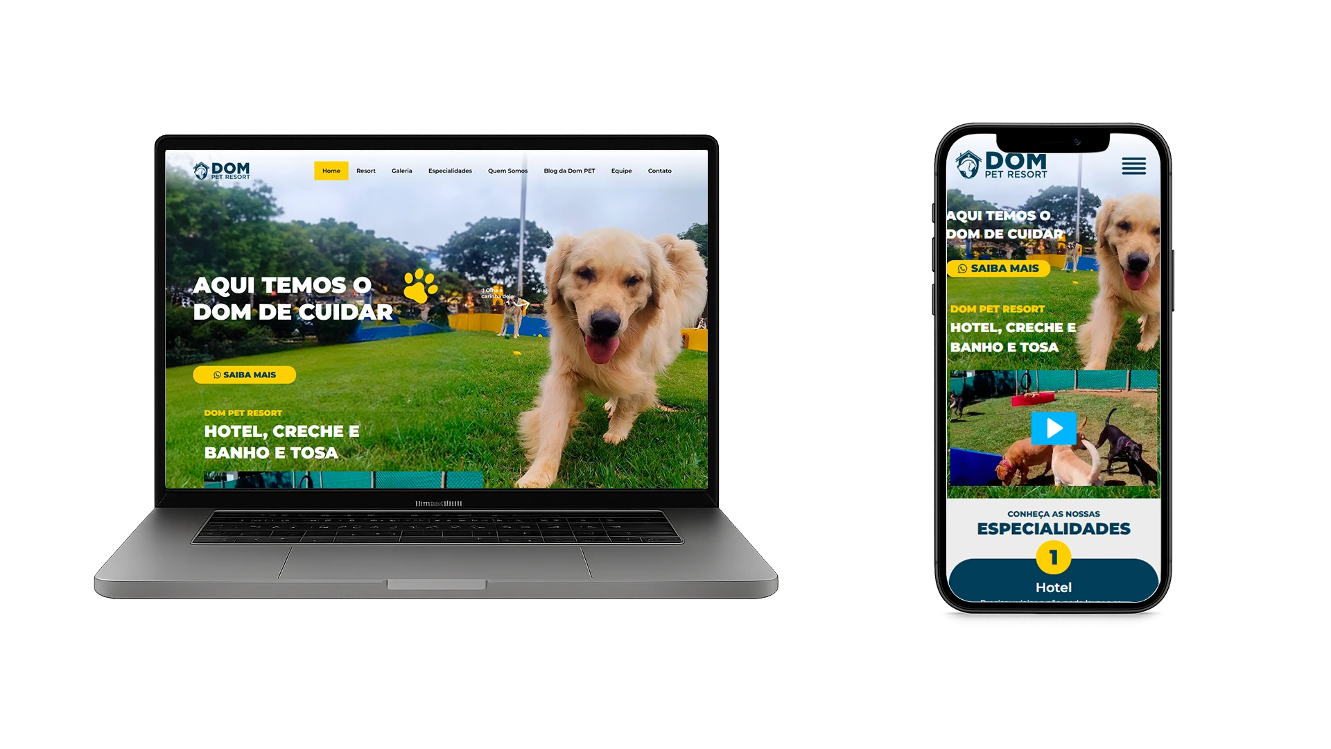 website dom pet resort realiize